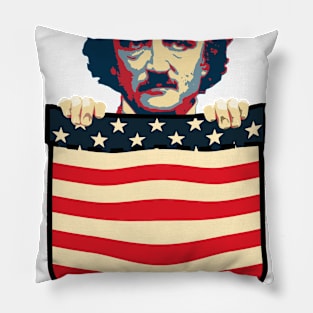 Edgar Allan Poe Chest Pocket Pillow