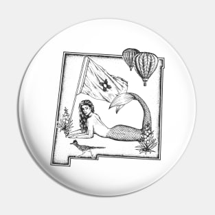 New Mexico Mermaid Pin