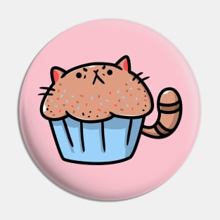 angry cat cupcake Pin