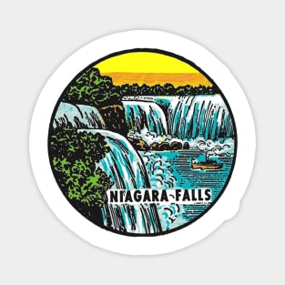 Vintage Niagara Falls Decal Magnet