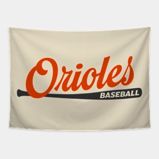Orioles Baseball Bat Tapestry