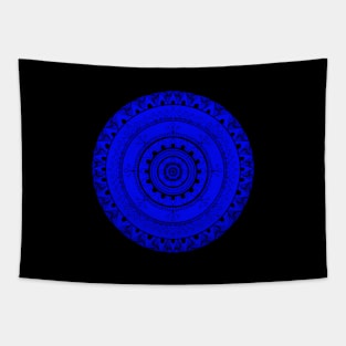 Blue Mandala Tapestry