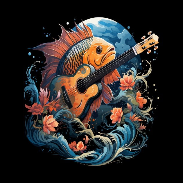 Angelfish Playing Guitar by JH Mart