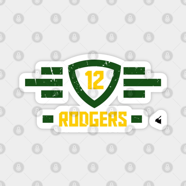 aaron rodgers 12 Magnet by AlfinStudio