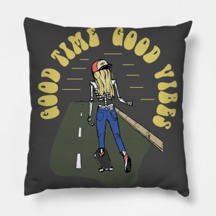 Good Time Good Vibes Pillow