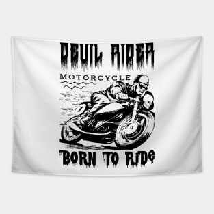 Deuil aidea motorcycle born to ride Tapestry