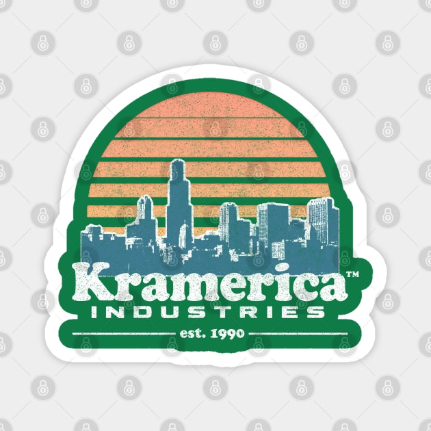 Kramerica Industries / Faded 90s Style Logo Original Design Magnet by DankFutura