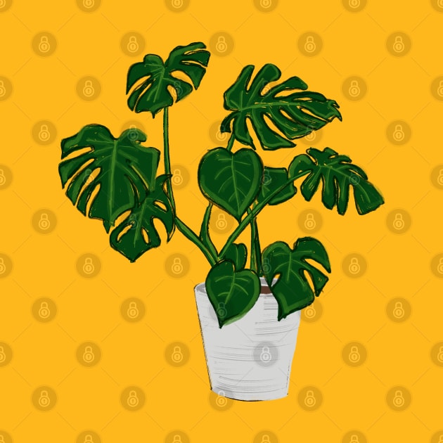 Monstera Plant by bruxamagica