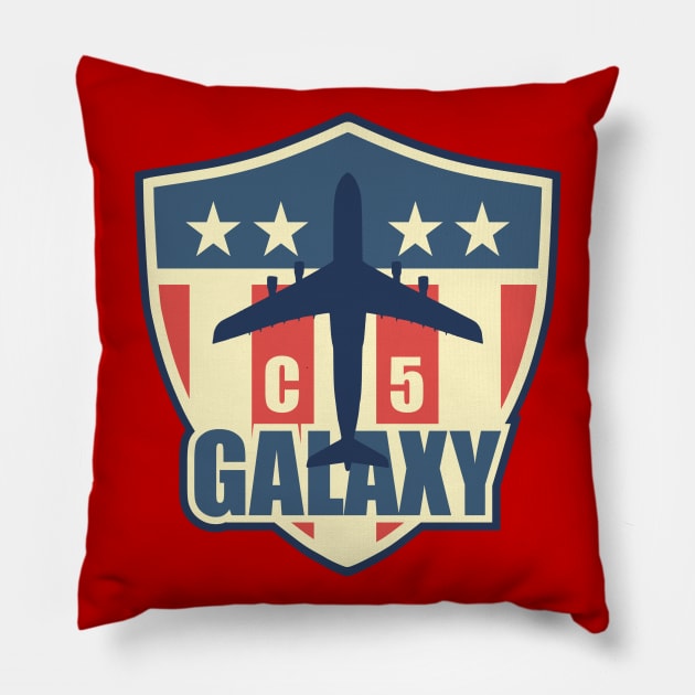 C-5 Galaxy Pillow by Tailgunnerstudios