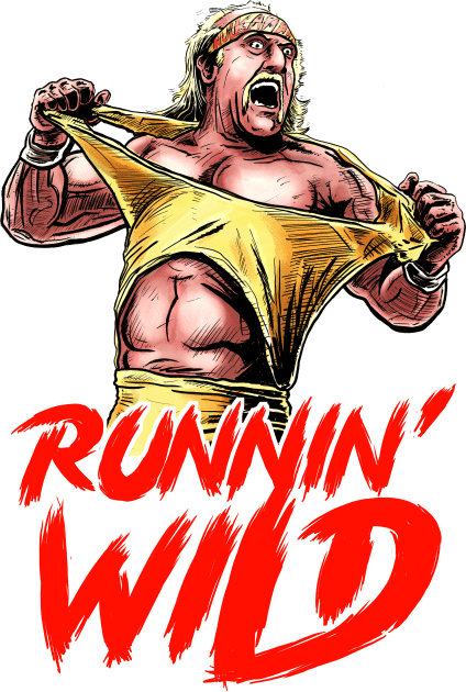 Runnin' Wild Kids T-Shirt by aparttimeturtle