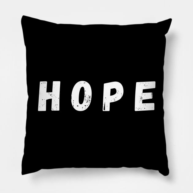 Hope - White Pillow by KoreDemeter14