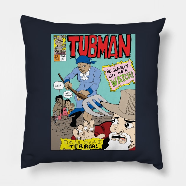 Tubman! Pillow by Kam Komics 