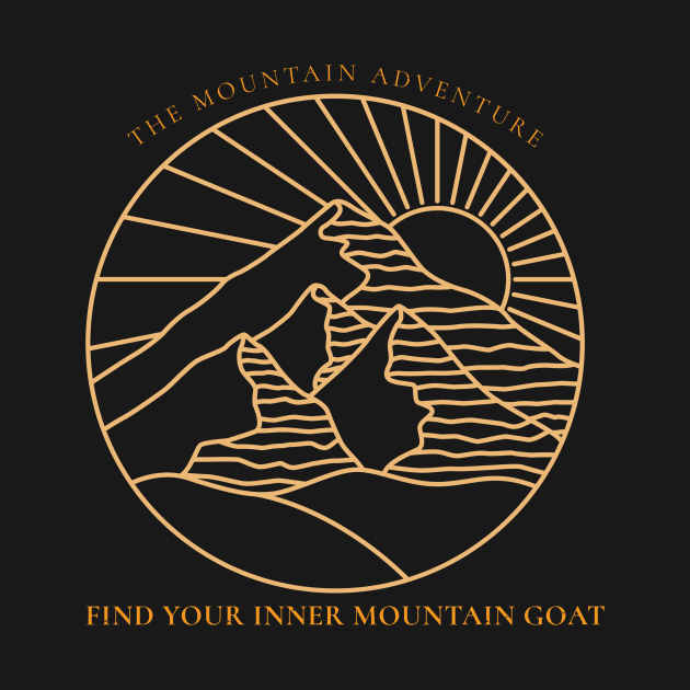 Find Your Inner Mountain Goat Mountain Rock Climbing by superteeshop