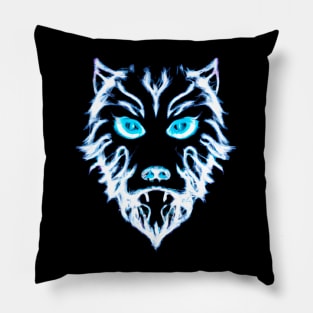 Wolf Face Pillow