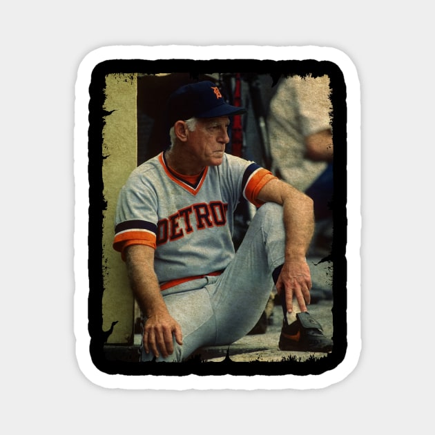 Sparky Anderson in Detroit Tigers Magnet by anjaytenan