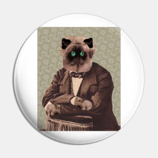 Alexander Dumas as Persian Tabby Cat Pin