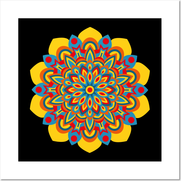 Opdagelse kinakål fisk og skaldyr Pop Art Mandala - Mandala - Posters and Art Prints | TeePublic