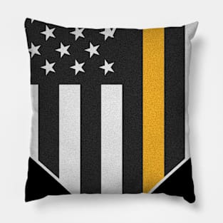 Search and Rescue Thin Orange Flag Pillow