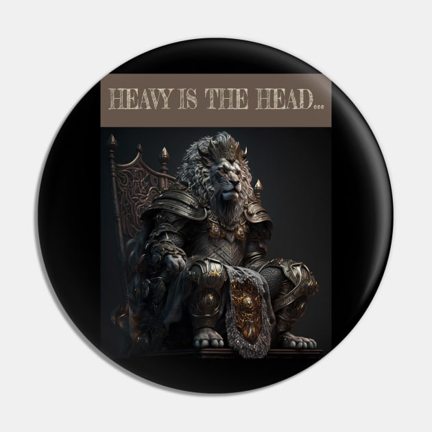 Heavy Is The Head... Pin by ZombieTeesEtc