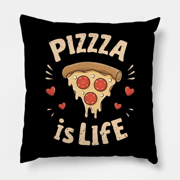 Pizza is life Pillow by NomiCrafts