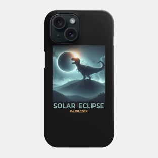 Total Solar Eclipse T-rex Dino April 8 2024 Solar Eclipse Phone Case