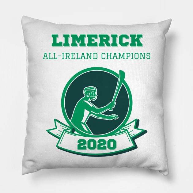 Limerick Hurling All Ireland Champions 2020 Pillow by WonderWearCo 