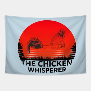 Vintage The Chicken Whisperer Funny Chicken Lover Farming Tapestry