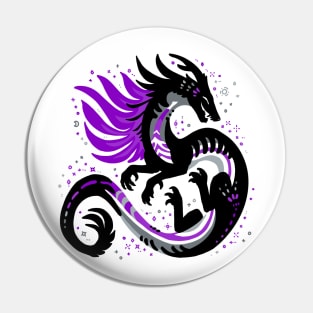 Ace Pride Flag Dragon Pin