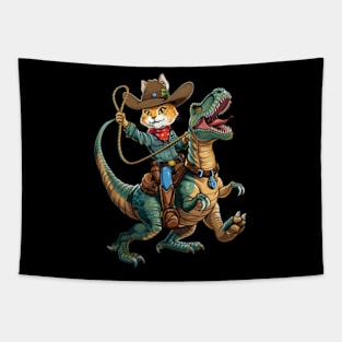 Incredible Cat Dinosaur Tapestry