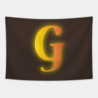 Letter G Letter Art Tapestry