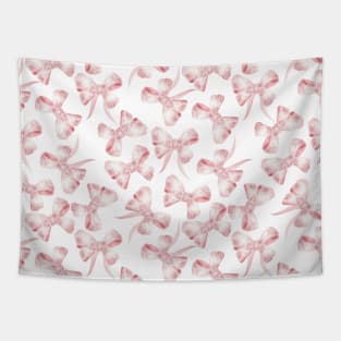 Pink Ribbons and Bows Pattern Tapestry