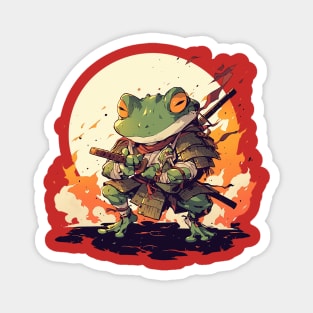 samurai frog Magnet