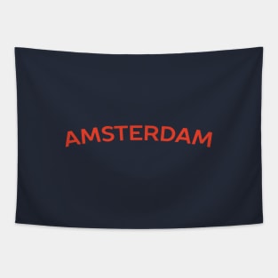 Amsterdam City Typography Tapestry