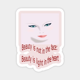 Beauty face. Magnet