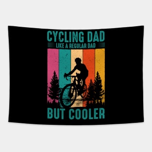 Cyclist Father's Day Funny Cycling Dad Bike Rider & Cyclist Tapestry