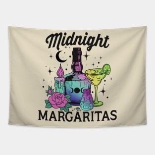 Midnight Margaritas Witch Halloween Tapestry