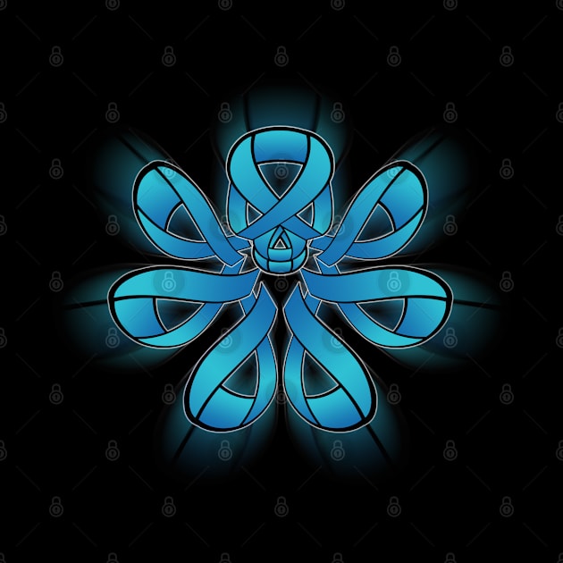 Lymphedema Ribbon HYDRA Symbol by Veraukoion