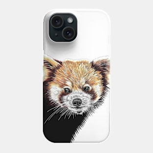 Red panda illustration Phone Case