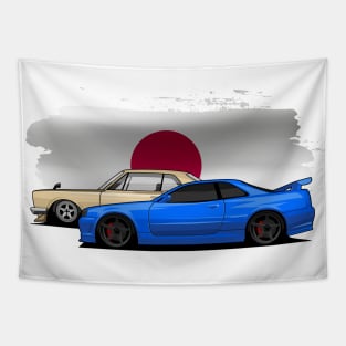 2000 GTR & GTR R34 Japan JDM Tapestry