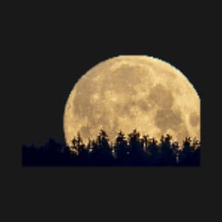 Pixel moonlight forest T-Shirt