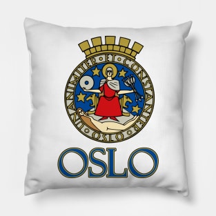 Oslo, Norway - Coat of Arms Design Pillow