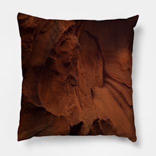 Sandstone rock cave wall texture Pillow