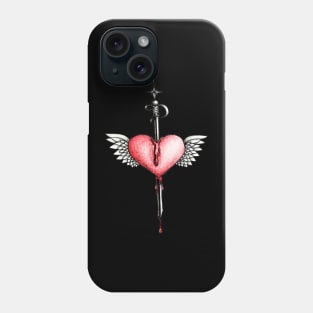 Straight Through the Heart Phone Case