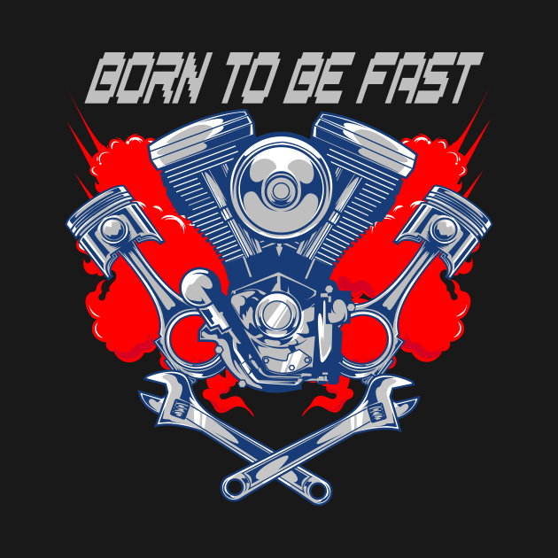 Machine Motor Bike - Born to be Fast by Harrisaputra