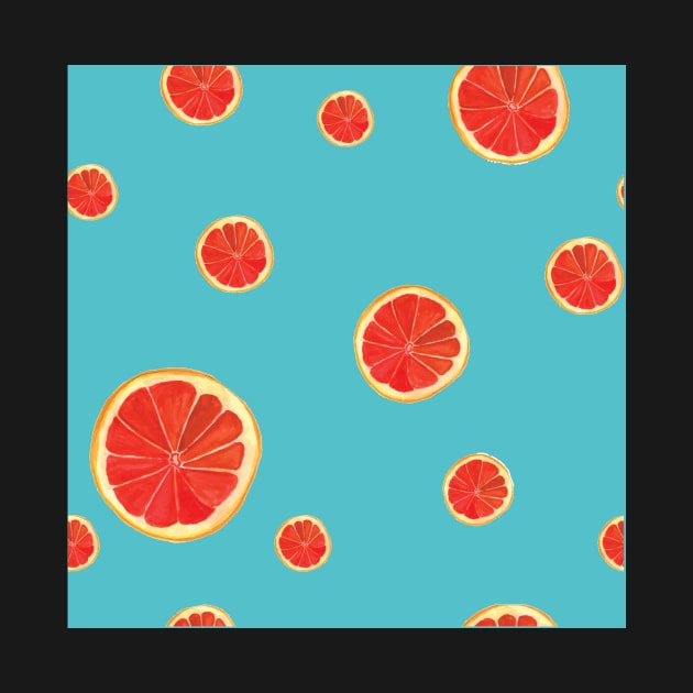 Grapefruit pattern design by Ellunardegloria