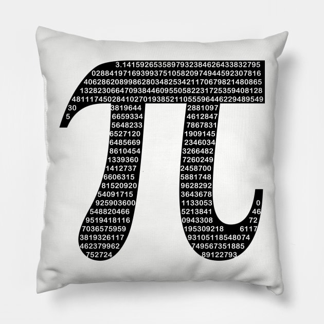 Pi Symbol Pi Day Pillow by TeeGo