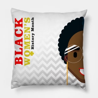 Black woman History Month Pillow