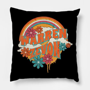 Retro Rainbow // Waren Zevon Pillow