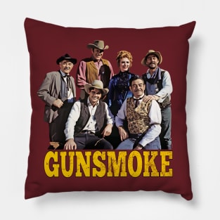 Gunsmoke - Group - 50s/60s Tv Western Pillow