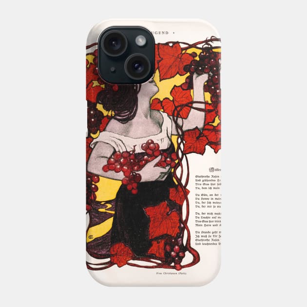 Jugend, 1898 Phone Case by WAITE-SMITH VINTAGE ART